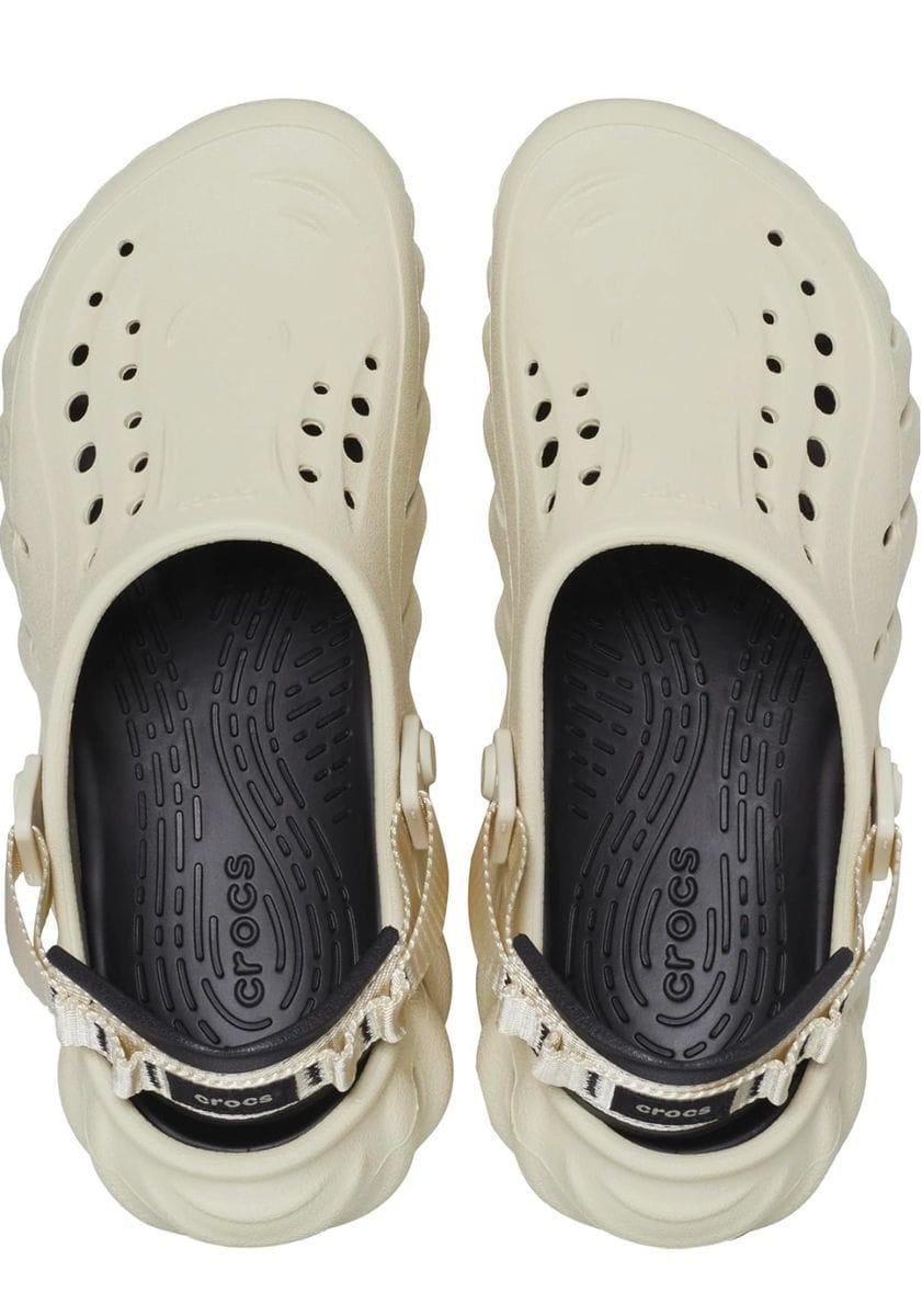 CROCS UNISEX ADULT ECHO CLOGS(CREAM) - Image 4